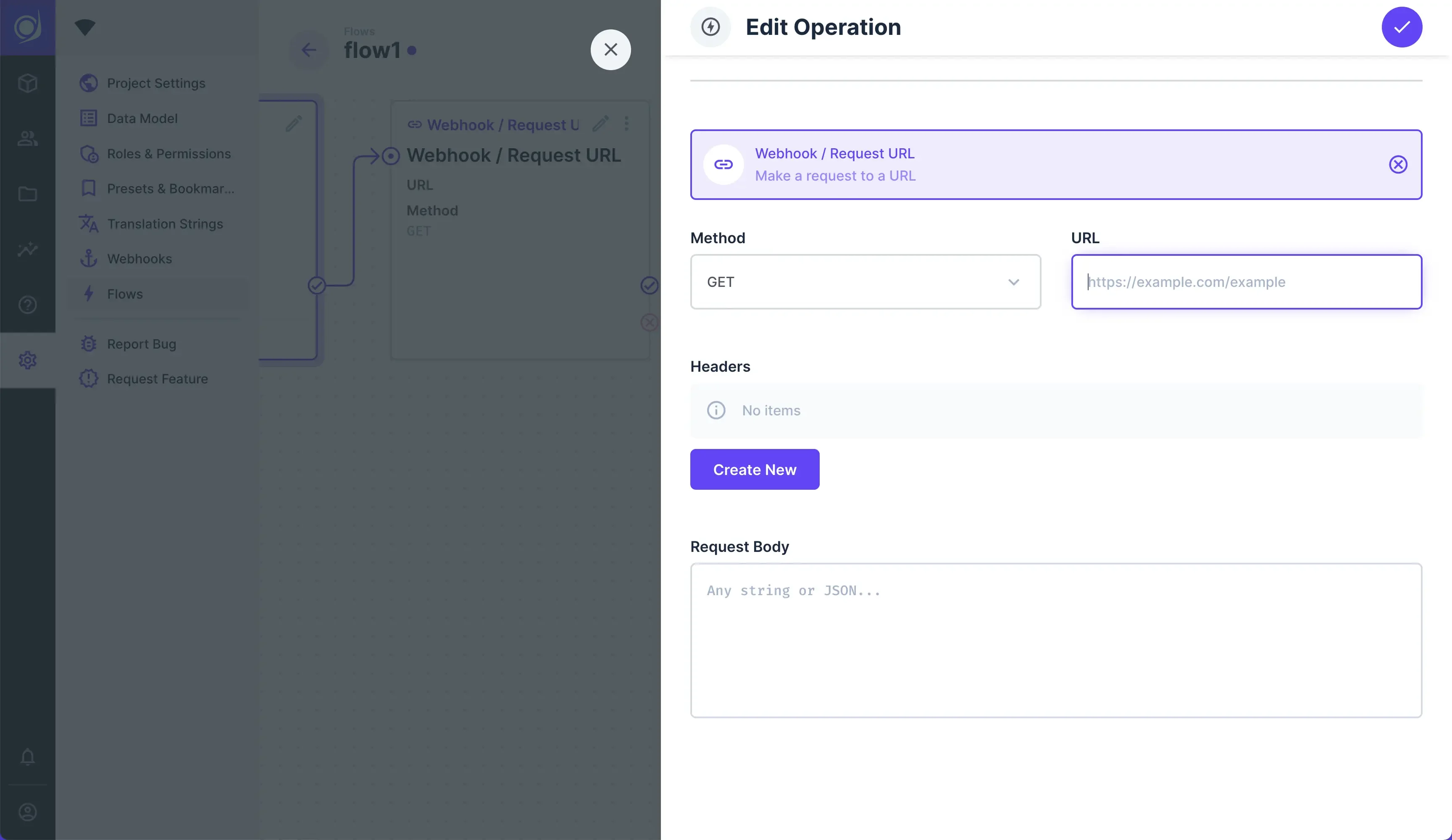 Webhook / Request URL